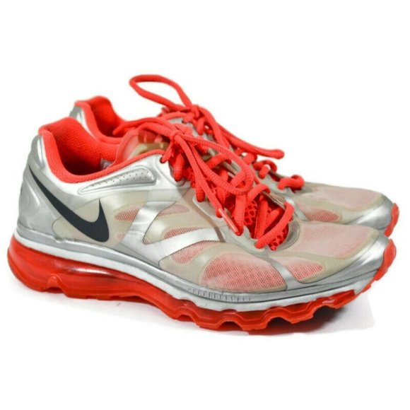 Nike Shoes - Nike Air Max + 2012 Womens Size 7 US Running Shoes Cool Grey Orange 487679-008